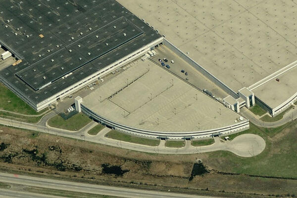 Industrial Construction Chicago - USPS O'Hare Processing aerial view