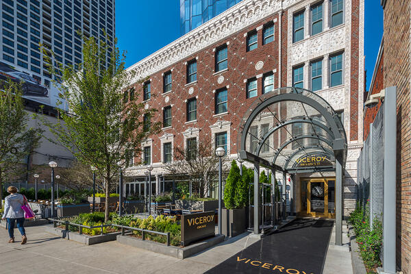 Hotel Construction & Remodeling - Viceroy Hotel Chicago exterior street view